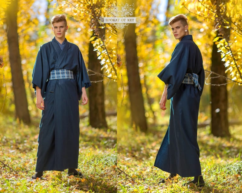 Мужское кимоно "Синее" - фото 7
