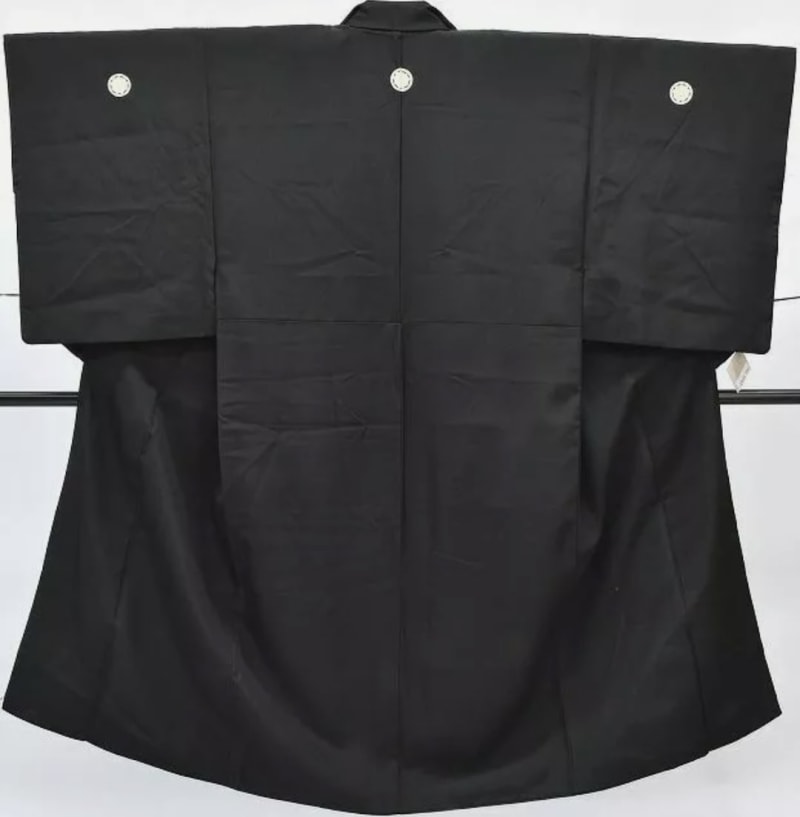 Шёлковое кимоно "Чёрное" - фото 1