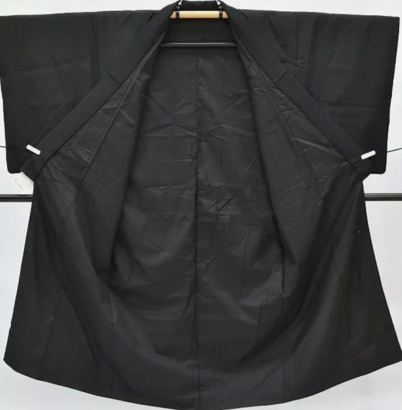 Шёлковое кимоно "Чёрное" - фото 2