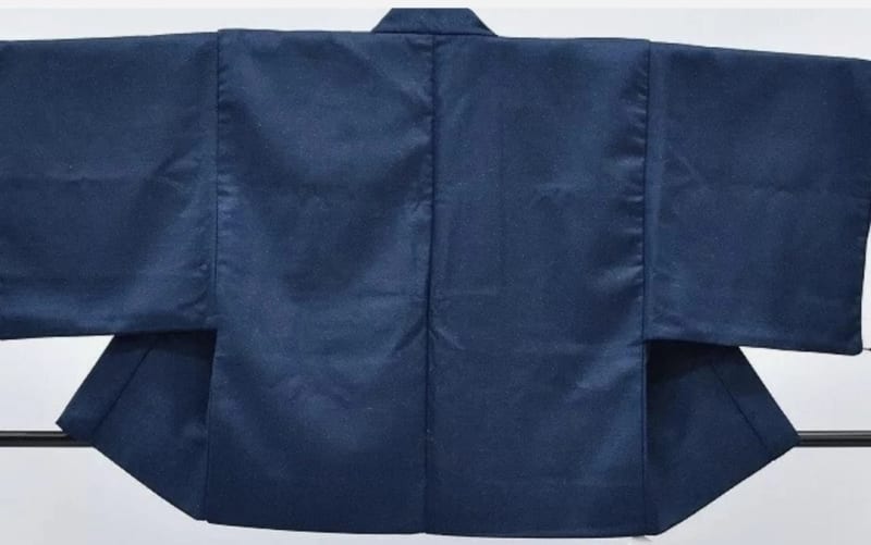 Винтажное мужское хаори из японской шерсти - фото 4