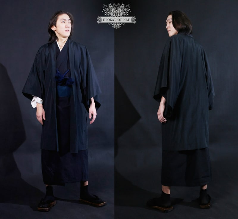 Комплект Кимоно + Хаори "Тёмно-серый" - фото 1