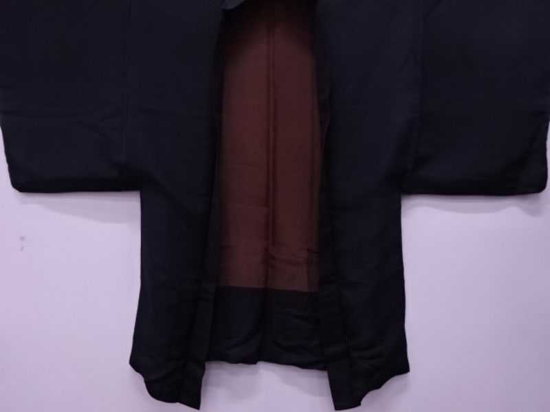 Шёлковое хаори "Чёрное" - фото 2