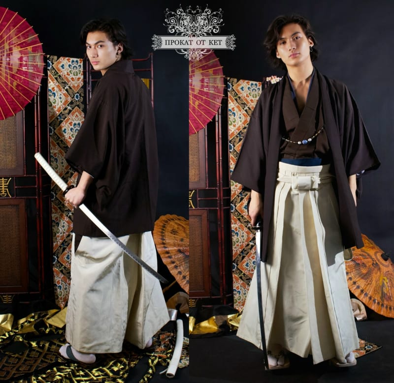 Хакама мужская "Молочная" - фото 4