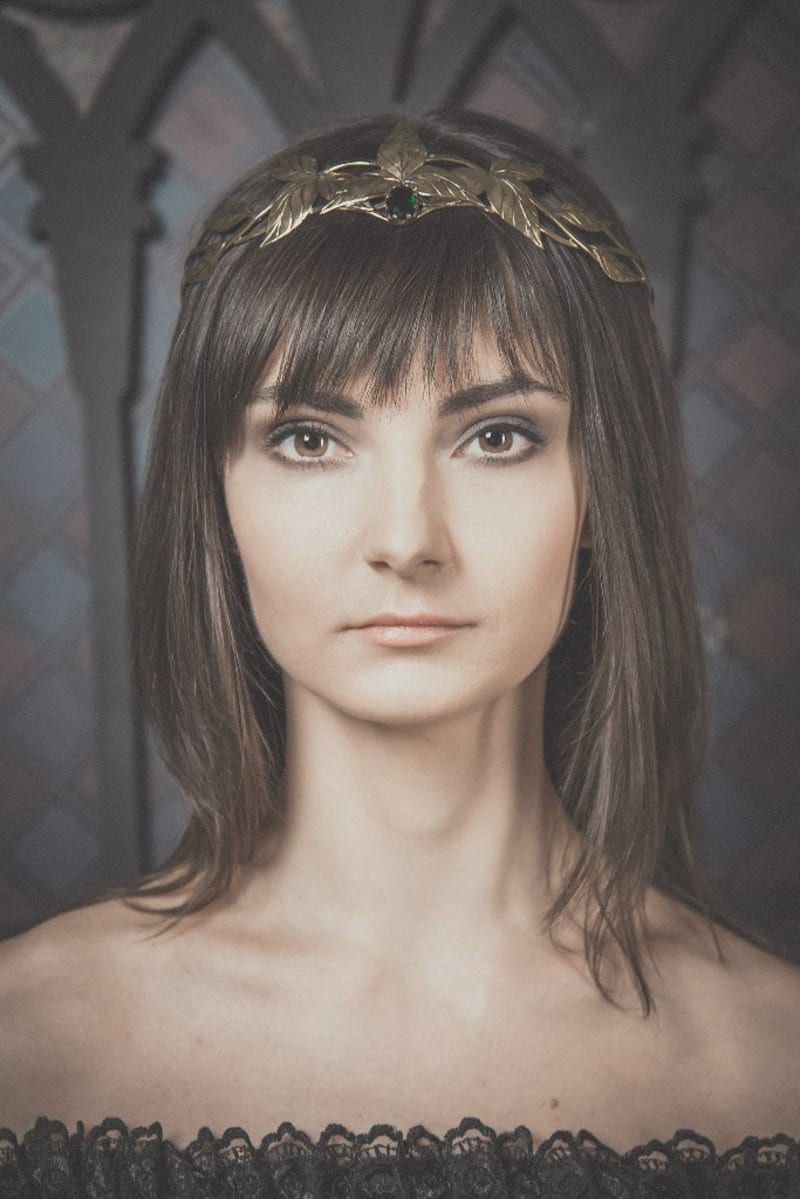 Диадема «Эльфийская с зелёным камнем» - фото 2