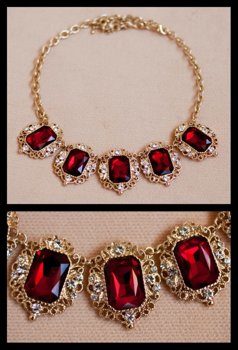 Колье «Рубиновый каскад» - фото 1