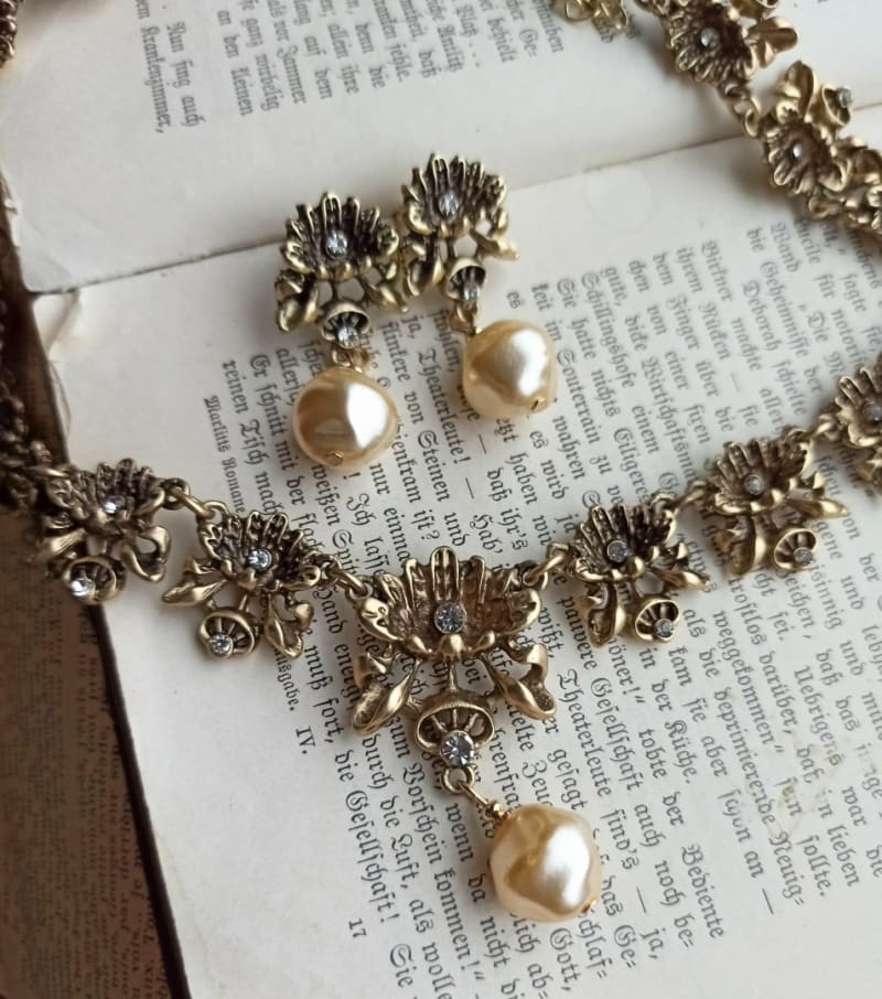 Комплект, колье и серьги - фото 3