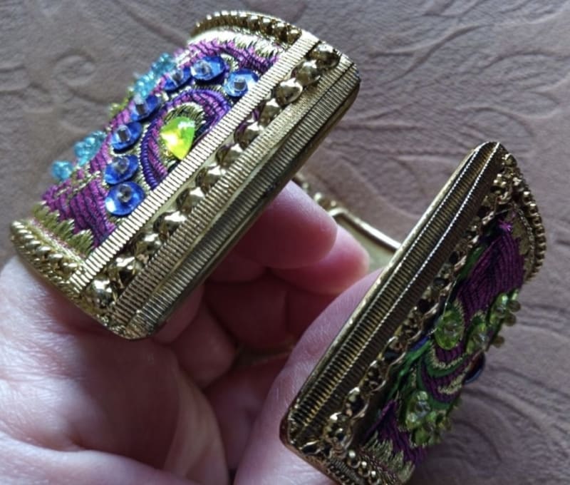 индийский браслет, тканевый - фото 2