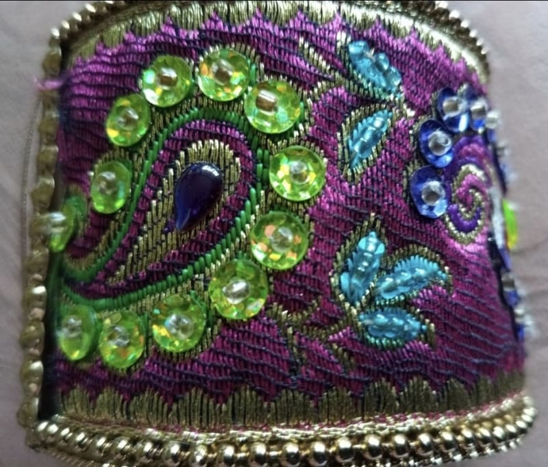 индийский браслет, тканевый - фото 3