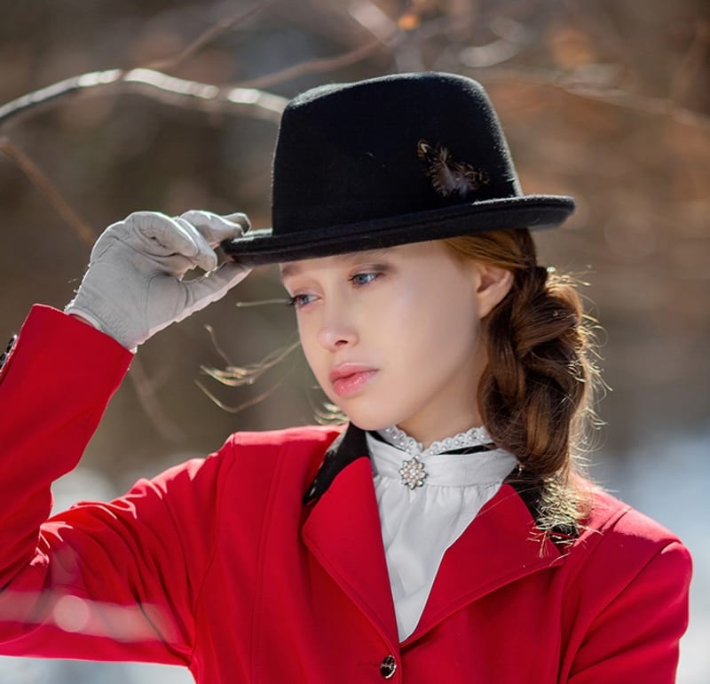 фетровая шляпа чёрная - фото 1