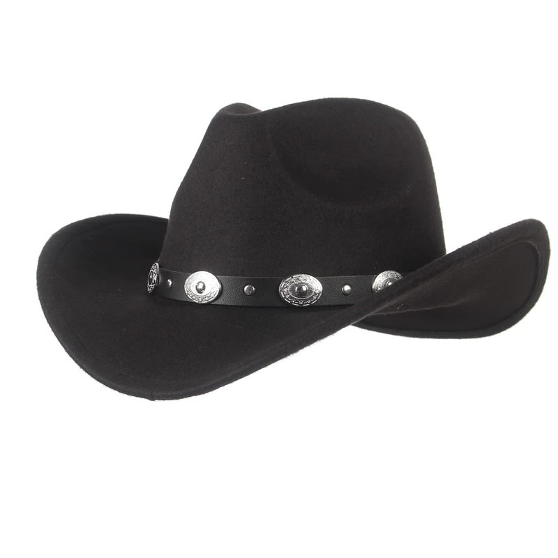 Шляпа ковбойская, чёрная - фото 1