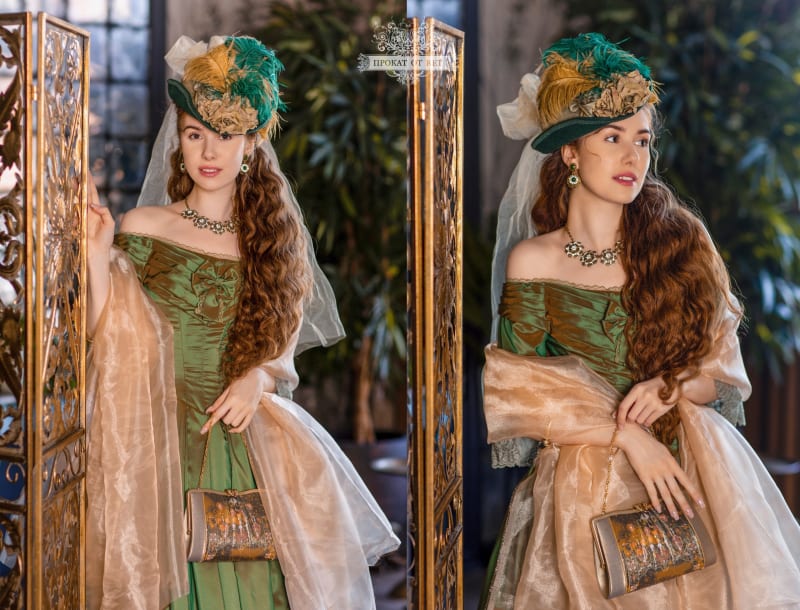 Шляпка с перьями - фото 1