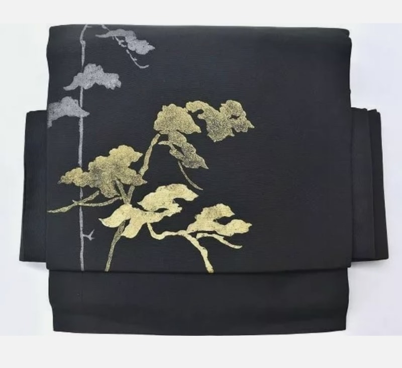 Тсукуриоби Нагоя Оби из шёлка - фото 1