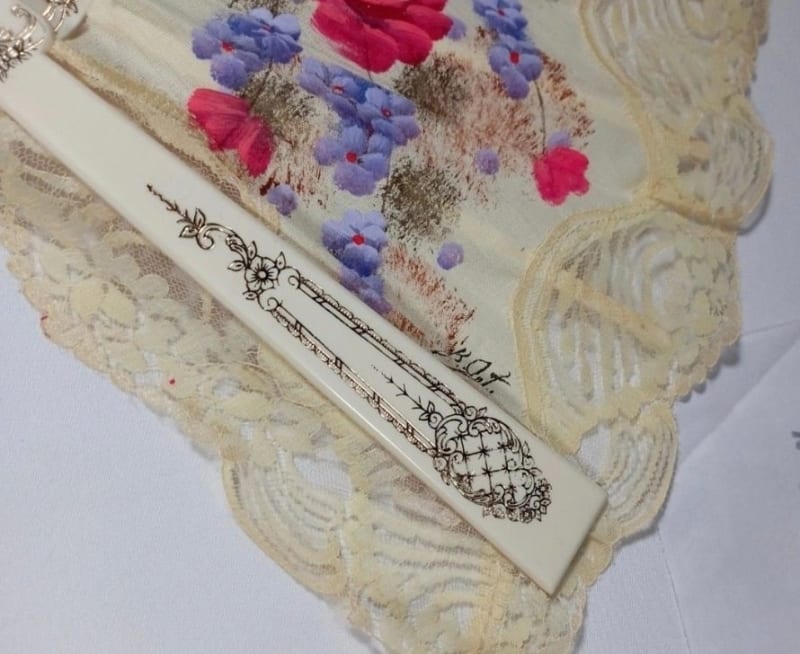 Бледно-желтый испанский веер - фото 2