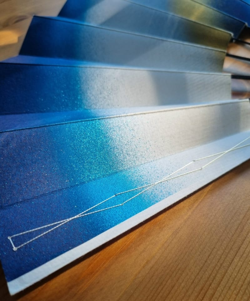 Веер «Лазурь и золото» - фото 2