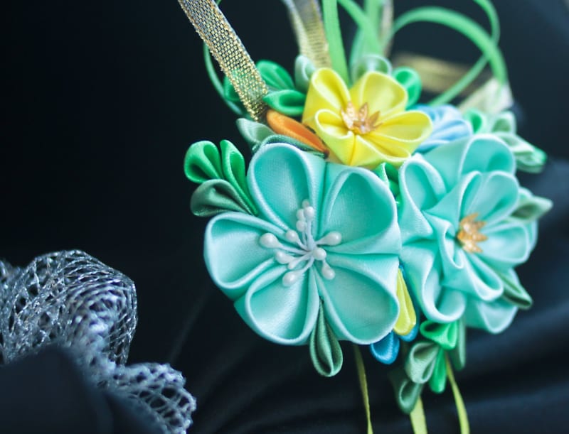 Канзаши «Мятный сад» - фото 2