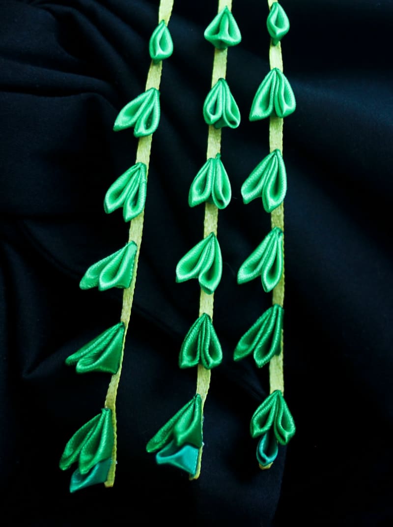 Канзаши «Мятный сад» - фото 5