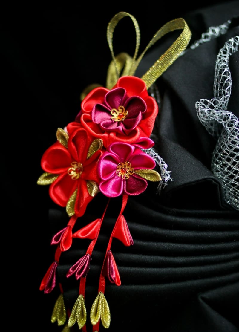 Украшение для волос «Красное» - фото 2