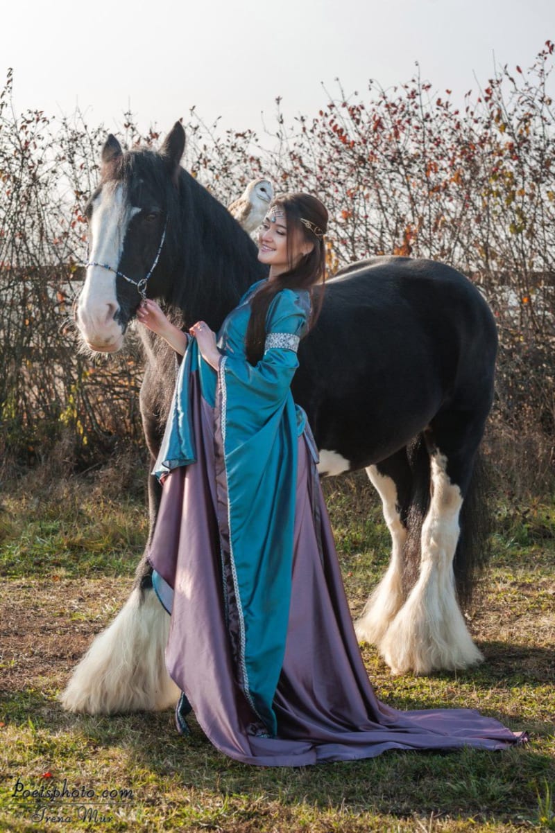 Эльфийское платье "Бирюзовый" - фото 4