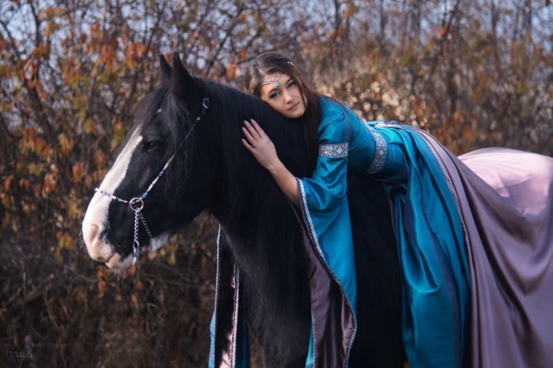 Эльфийское платье "Бирюзовый" - фото 5