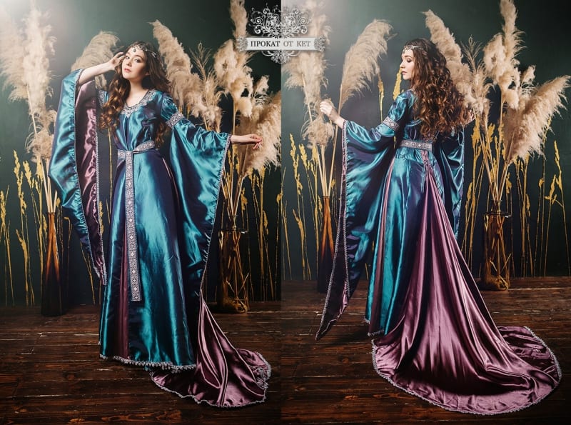 Эльфийское платье "Бирюзовый" - фото 6