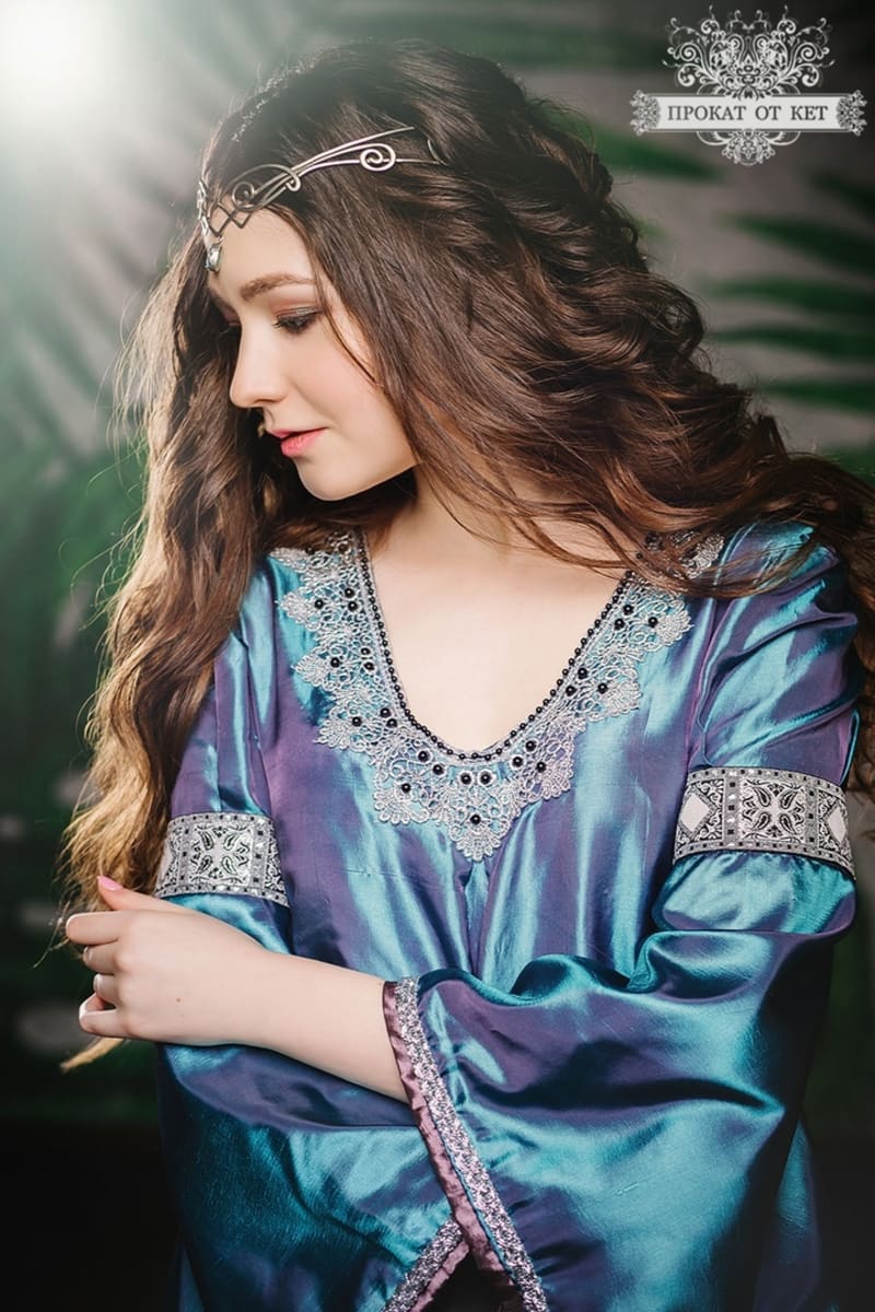 Эльфийское платье "Бирюзовый" - фото 7