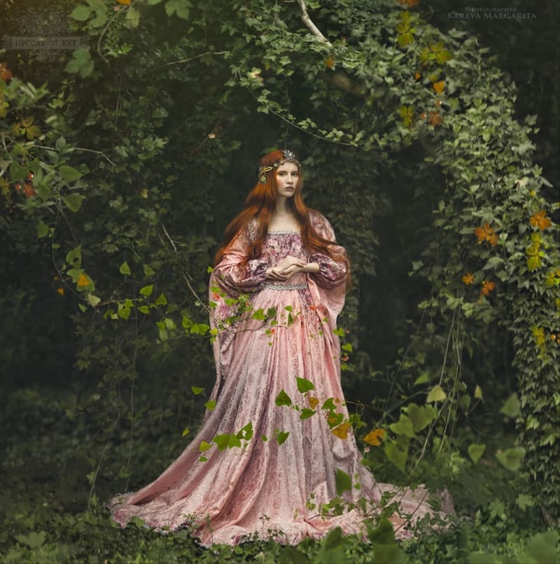 Эльфийское платье "Розовый" - фото 4