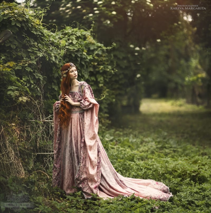 Эльфийское платье "Розовый" - фото 5