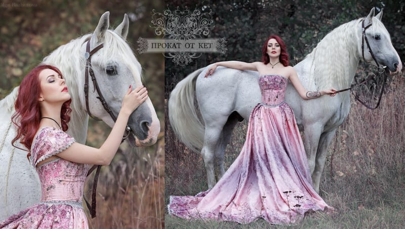 Эльфийское платье "Розовый" - фото 7