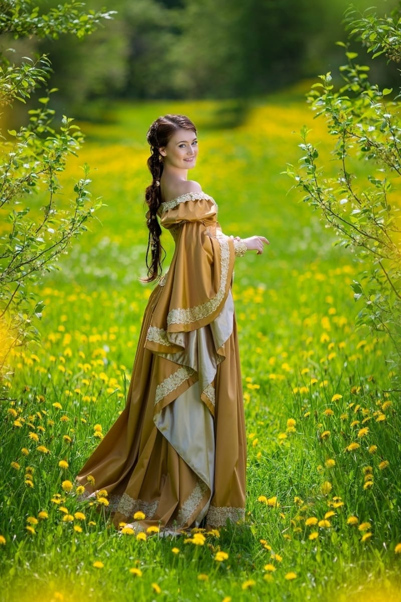 Эльфийское платье "Золотая принцесса" - фото 3