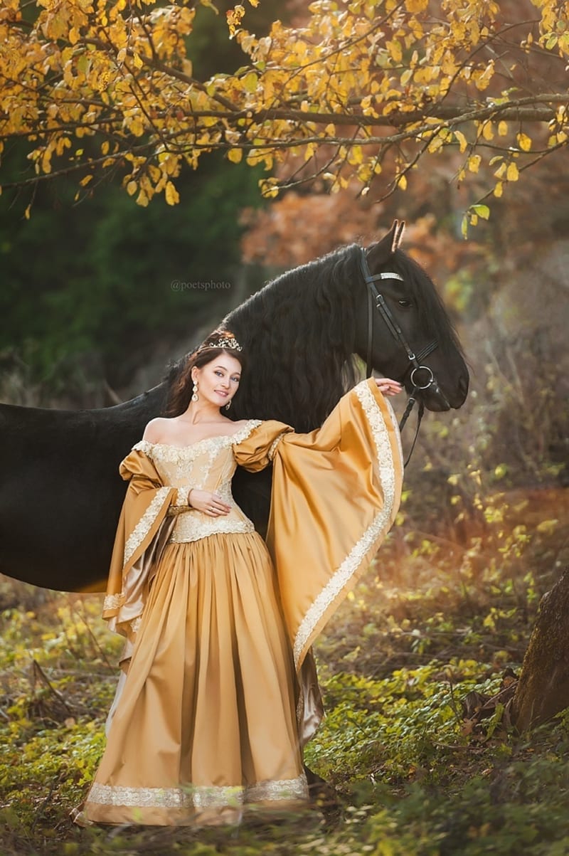 Эльфийское платье "Золотая принцесса" - фото 5