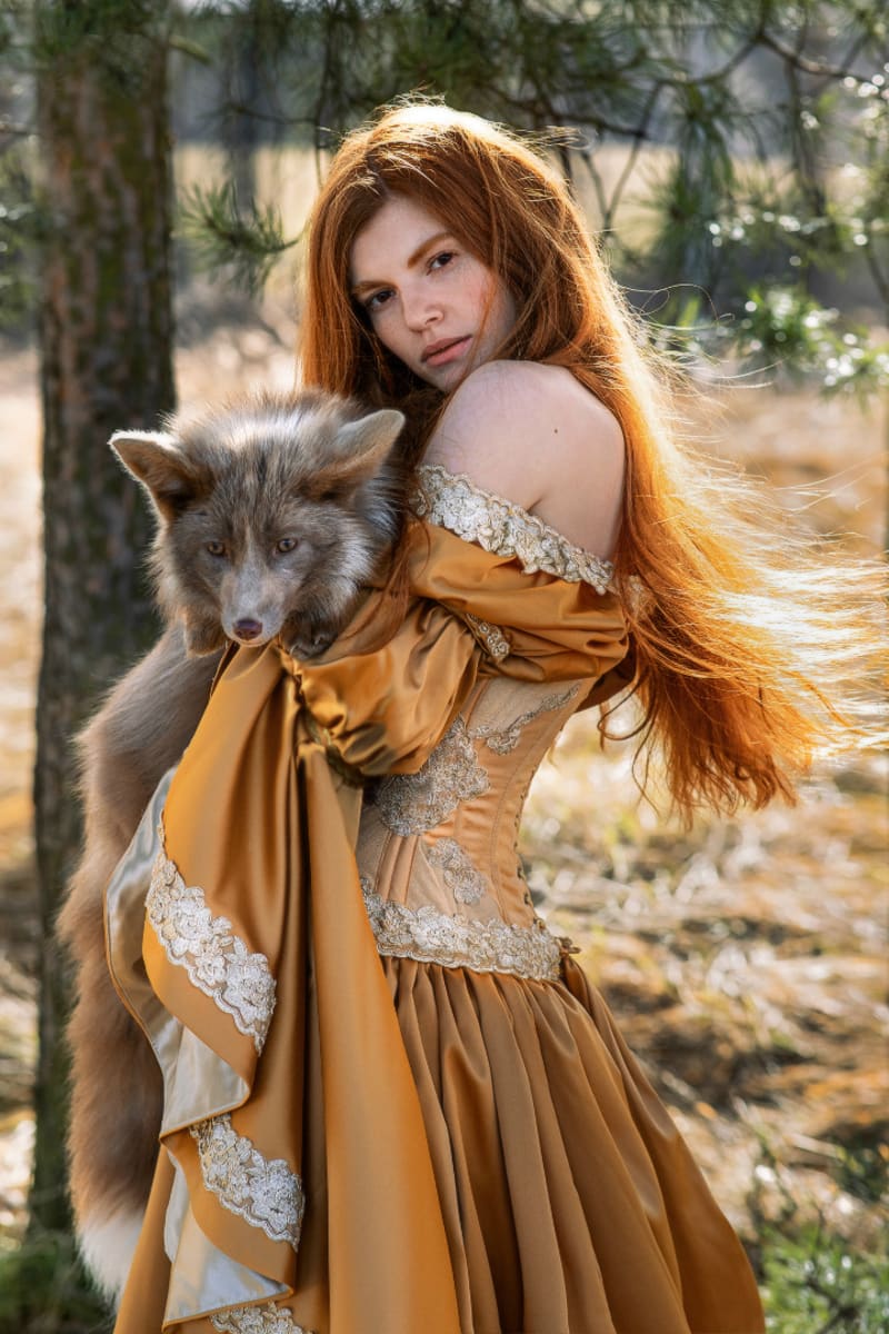 Эльфийское платье "Золотая принцесса" - фото 7