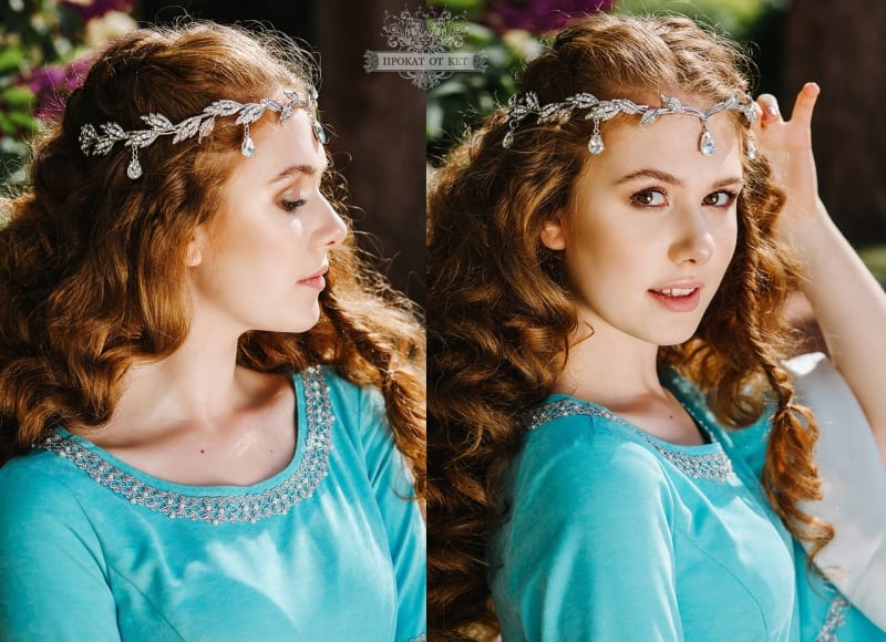 Эльфийское платье «Голубая замша» - фото 2