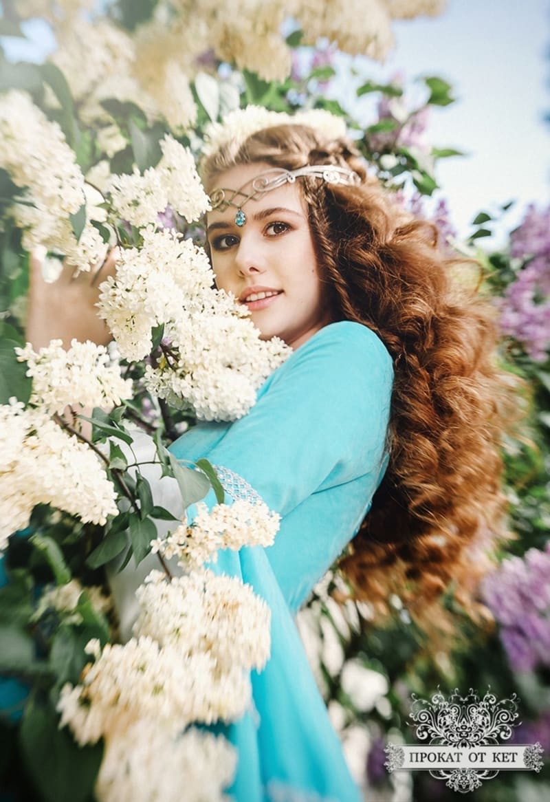 Эльфийское платье «Голубая замша» - фото 9