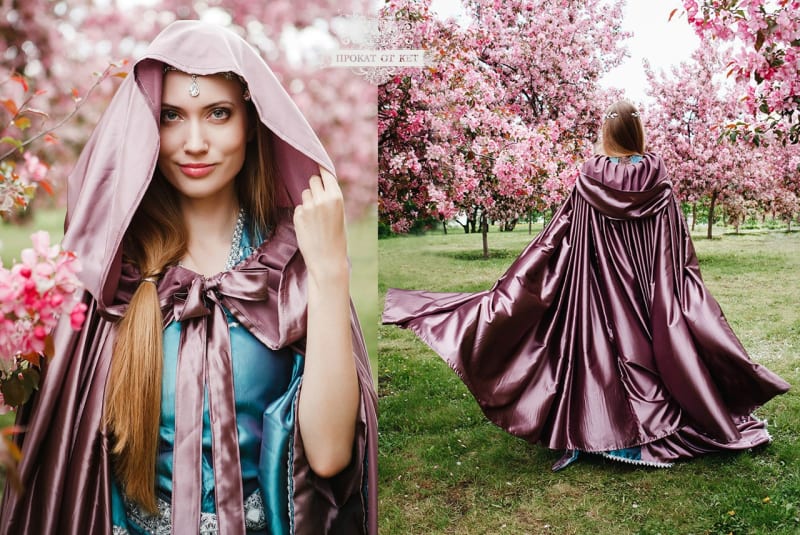 Плащ атласный - фото 1