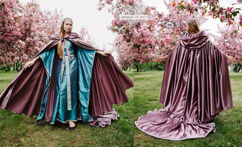 Плащ атласный - фото 2