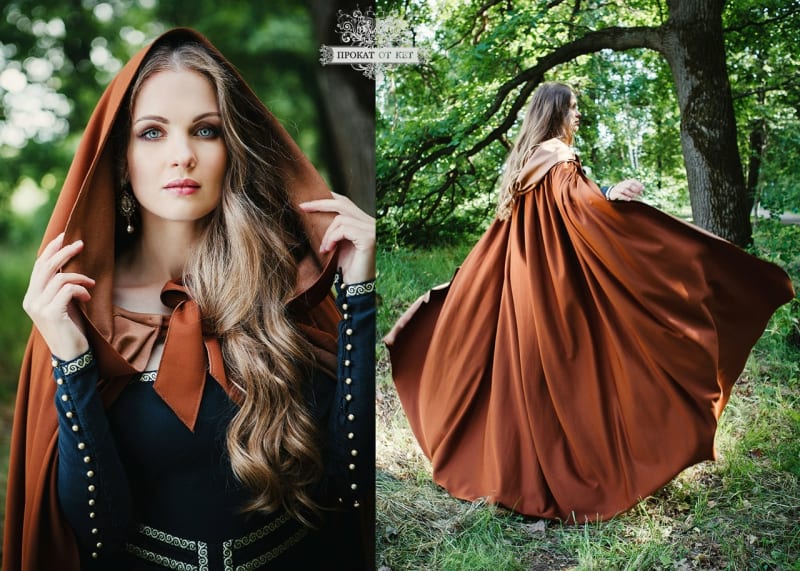 Плащ замша "Шоколад" - фото 1