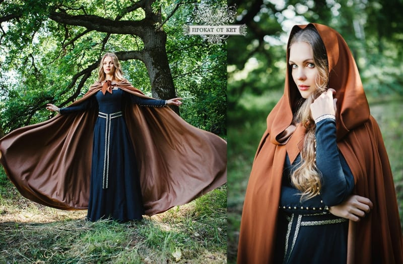 Плащ замша "Шоколад" - фото 2