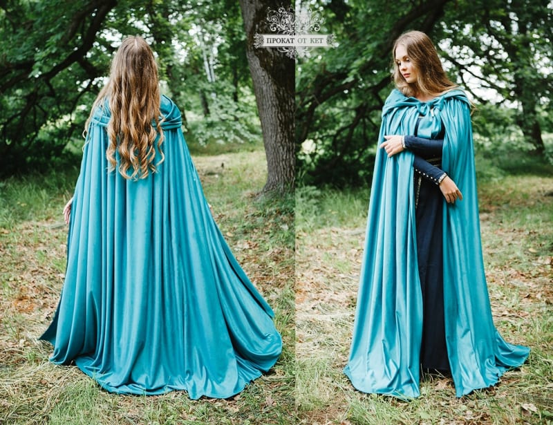 Плащ замшевый "Бирюза" - фото 2