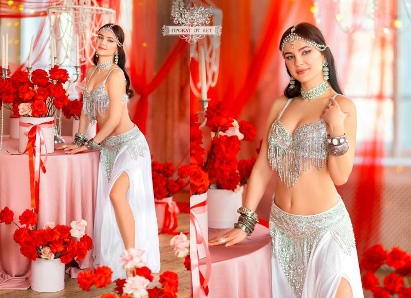 Комплект бело-серебристого цвета - фото 3