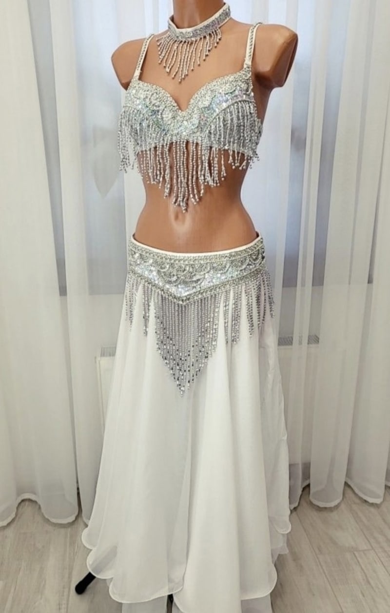 Комплект бело-серебристого цвета - фото 7