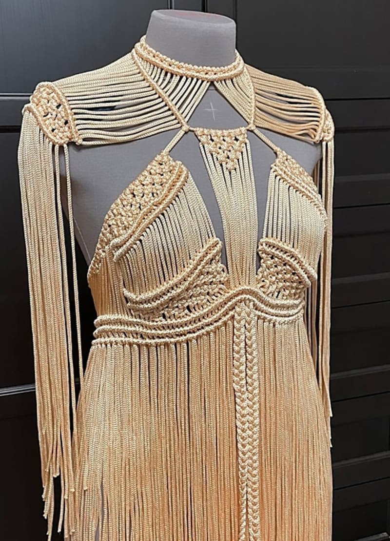 Платье бохо "Светлое золото" - фото 3