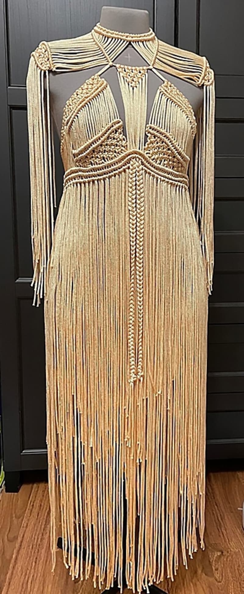 Платье бохо "Светлое золото" - фото 5