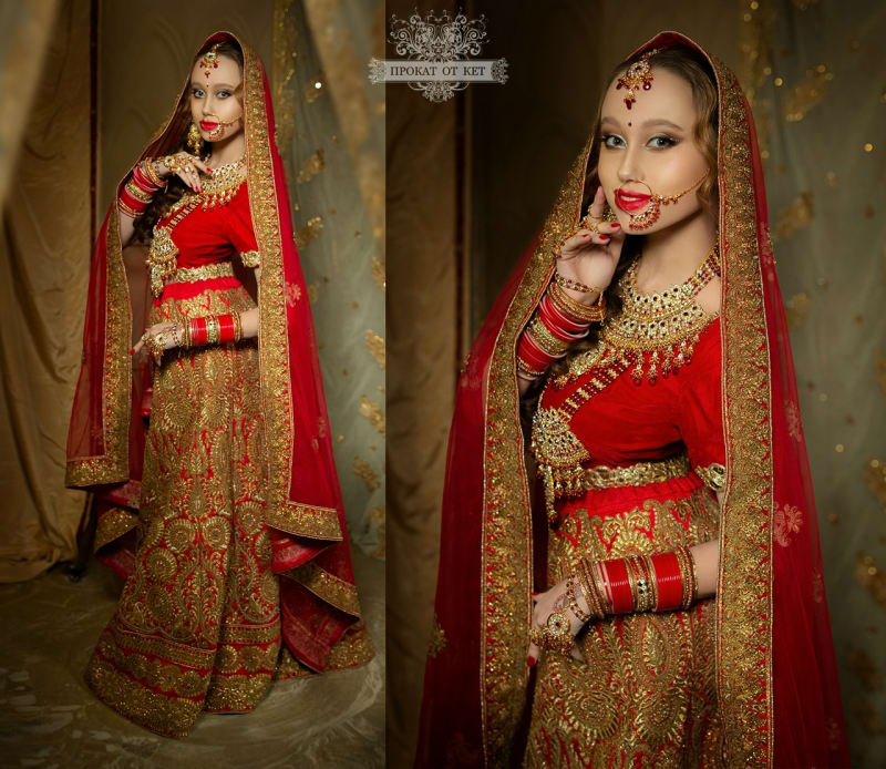 Свадебный индийский костюм - фото 2