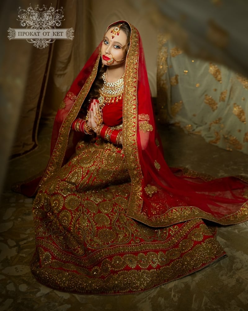 Свадебный индийский костюм - фото 3