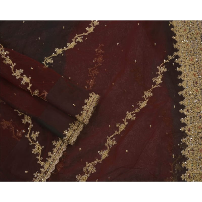 Индийское сари (чёрно-красное) - фото 3