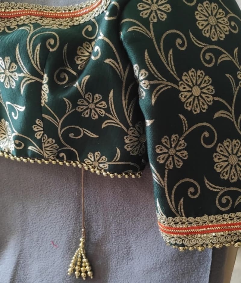 Комплект из юбки и топа в зелёном звете, Индия - фото 8