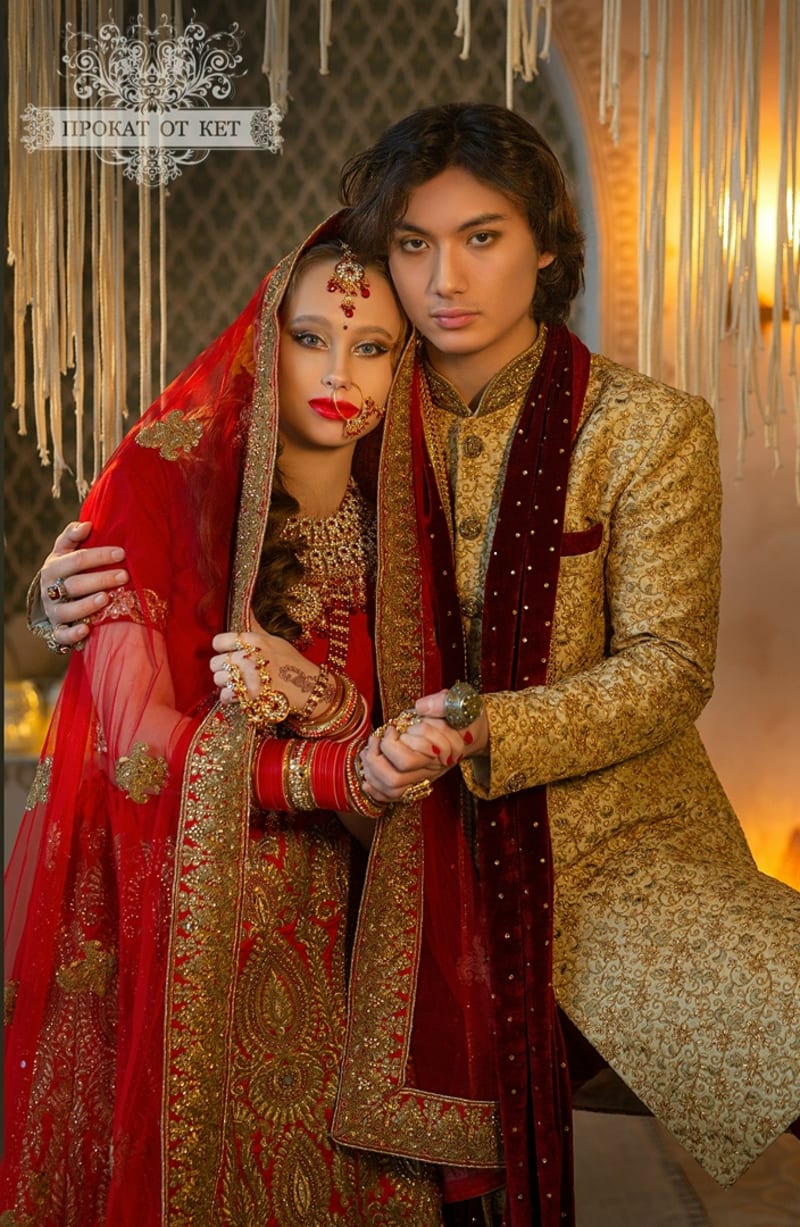 Парный свадебный индийский образ 1 - фото 4