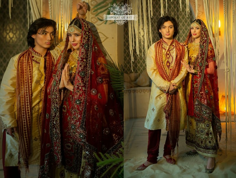 Парный свадебный индийский образ 2 - фото 1