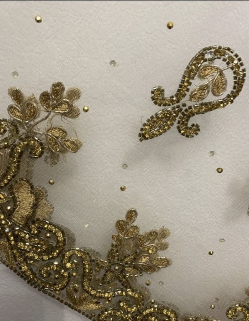 Универсальная прозрачная дупата с золотым орнаментом - фото 5