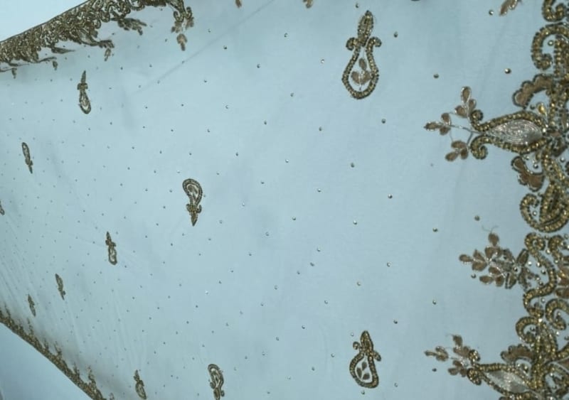 Универсальная прозрачная дупата с золотым орнаментом - фото 6